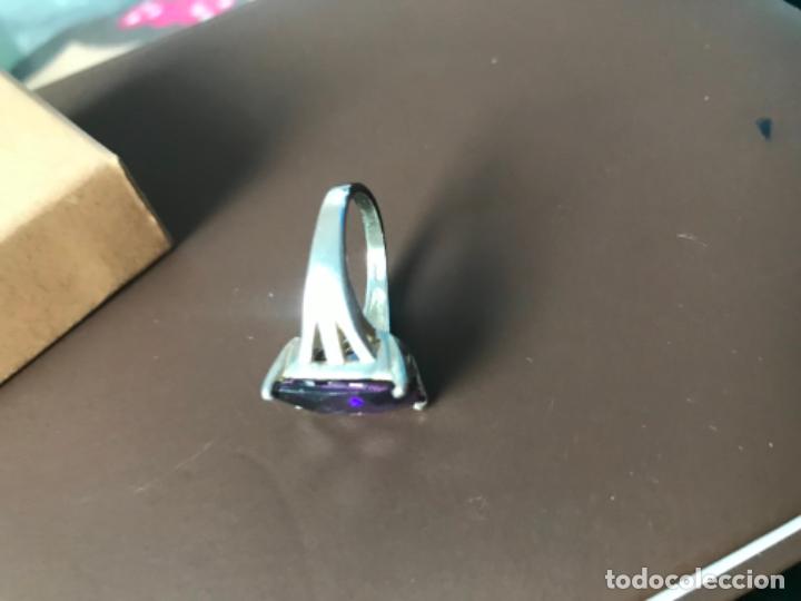 Joyeria: ANILLO DE PLATA DE LEY 925 GRAN PIEDRA MORADA - Foto 7