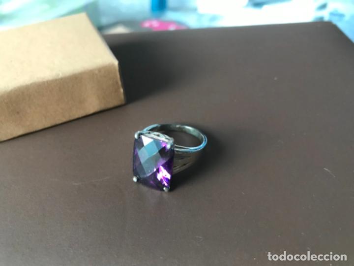 Joyeria: ANILLO DE PLATA DE LEY 925 GRAN PIEDRA MORADA - Foto 1