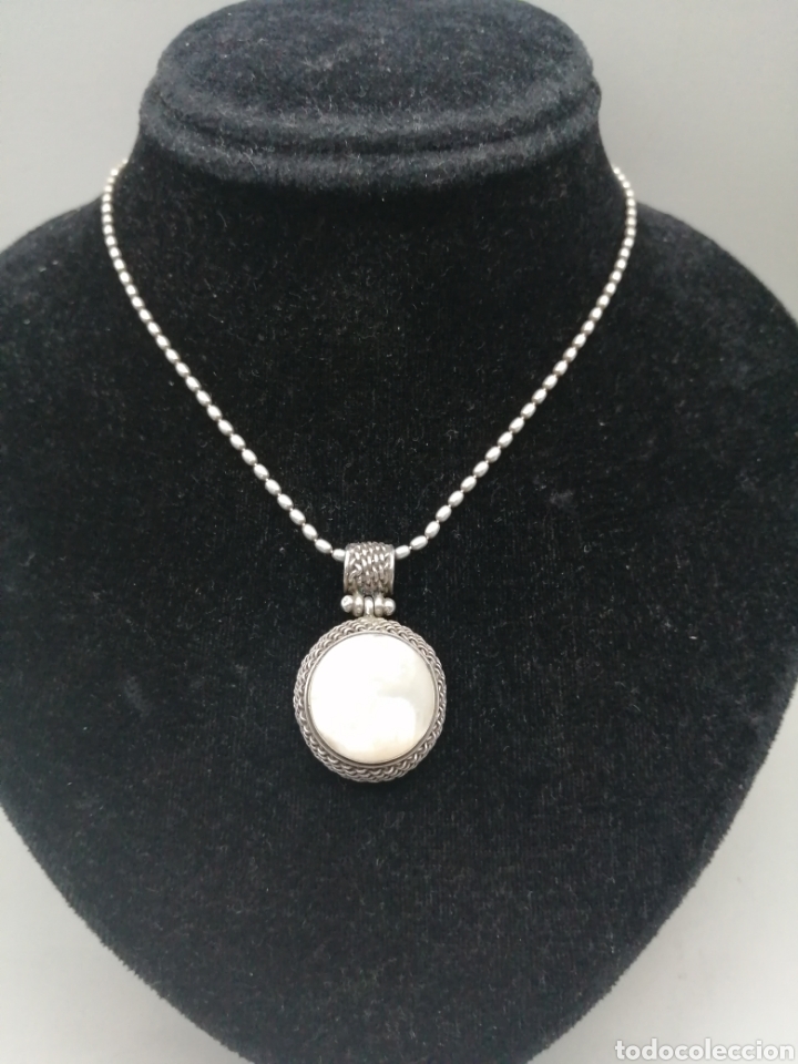 Joyeria: Colgante plata de ley y n&aacute;car - Foto 4