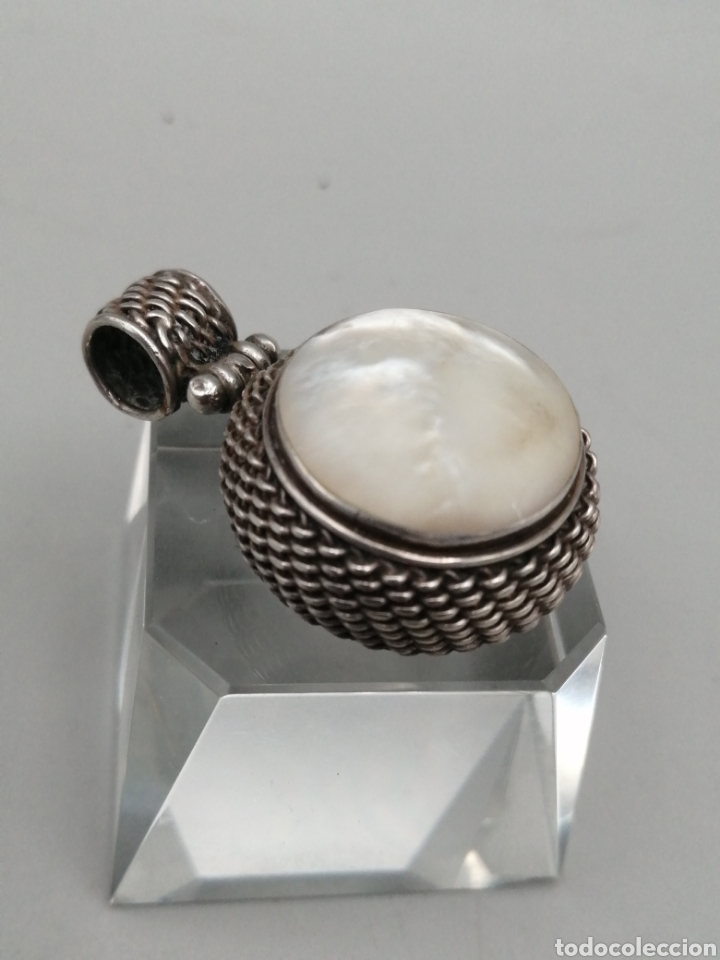 Joyeria: Colgante plata de ley y n&aacute;car - Foto 1