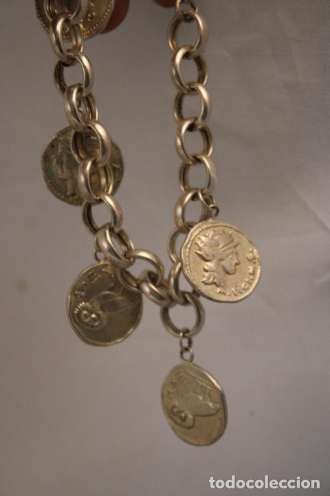 Joyeria: pulsera plata 925 con monedas buho - Foto 4