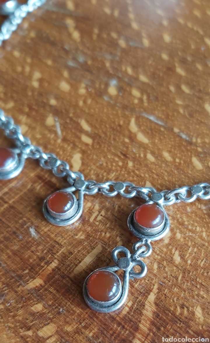 Joyeria: Collar Vintage en plata de ley 925 y Cornalina - Foto 3