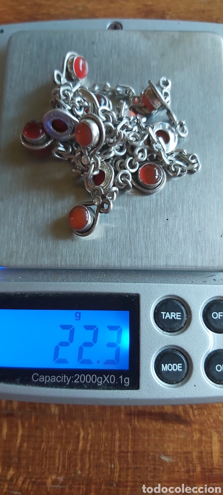 Joyeria: Collar Vintage en plata de ley 925 y Cornalina - Foto 4