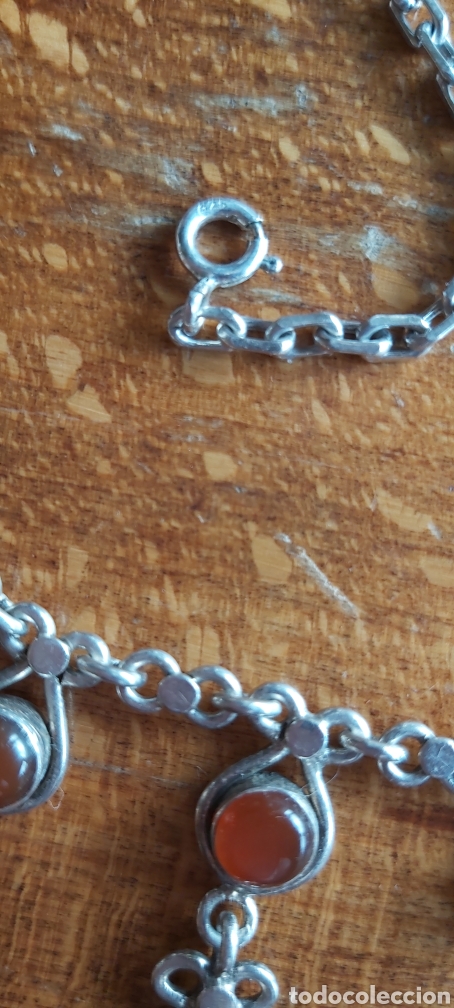 Joyeria: Collar Vintage en plata de ley 925 y Cornalina - Foto 8
