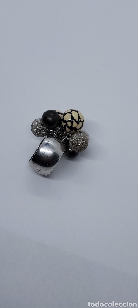 Joyeria: Gran anillo de Racimo Mosaico en plata de ley. - Foto 6