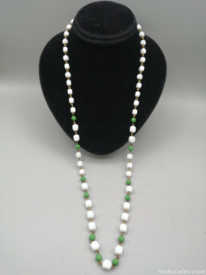 Joyeria: Collar &aacute;gata blanca y verde - Foto 2