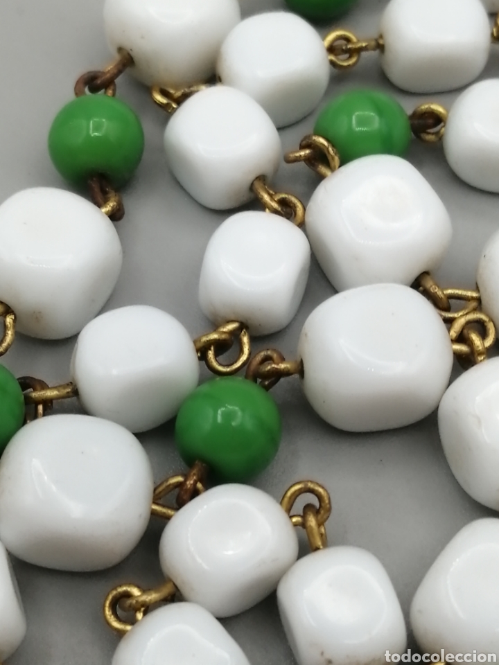 Joyeria: Collar &aacute;gata blanca y verde - Foto 3
