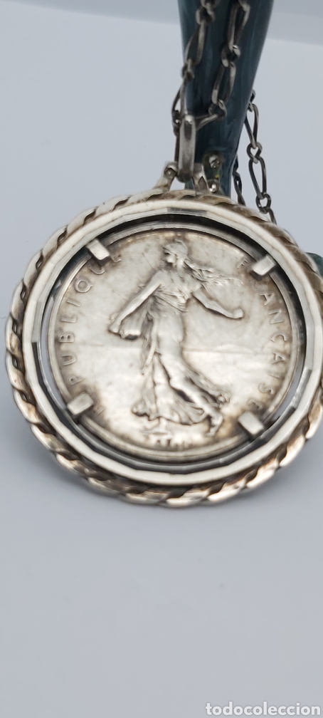 Joyeria: Colgante moneda 5 Francos Francese con Cadena de plata - Foto 9