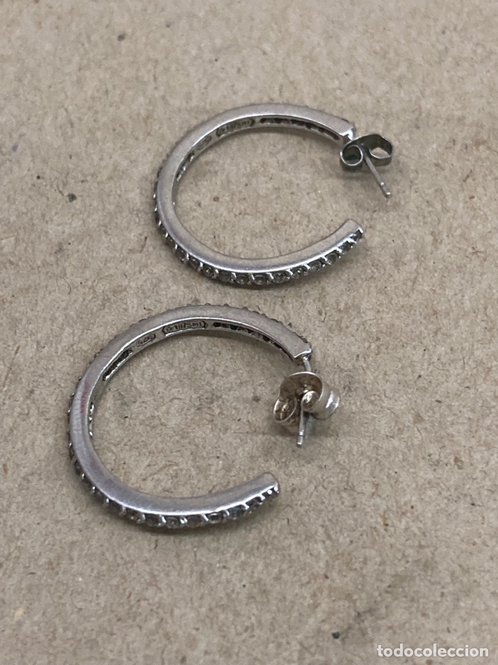 Joyeria: Pendientes de plata de ley - Foto 1