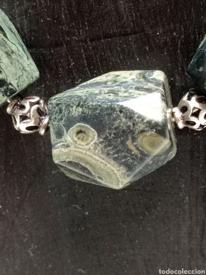 Joyeria: COLLAR DE SERPENTINA Y CUENTAS DE PLATA - Foto 3