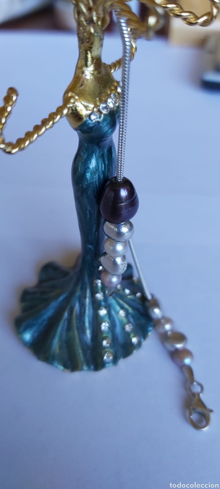 Joyeria: Preciosa Pulsera plata de ley y Perla gris - Foto 9