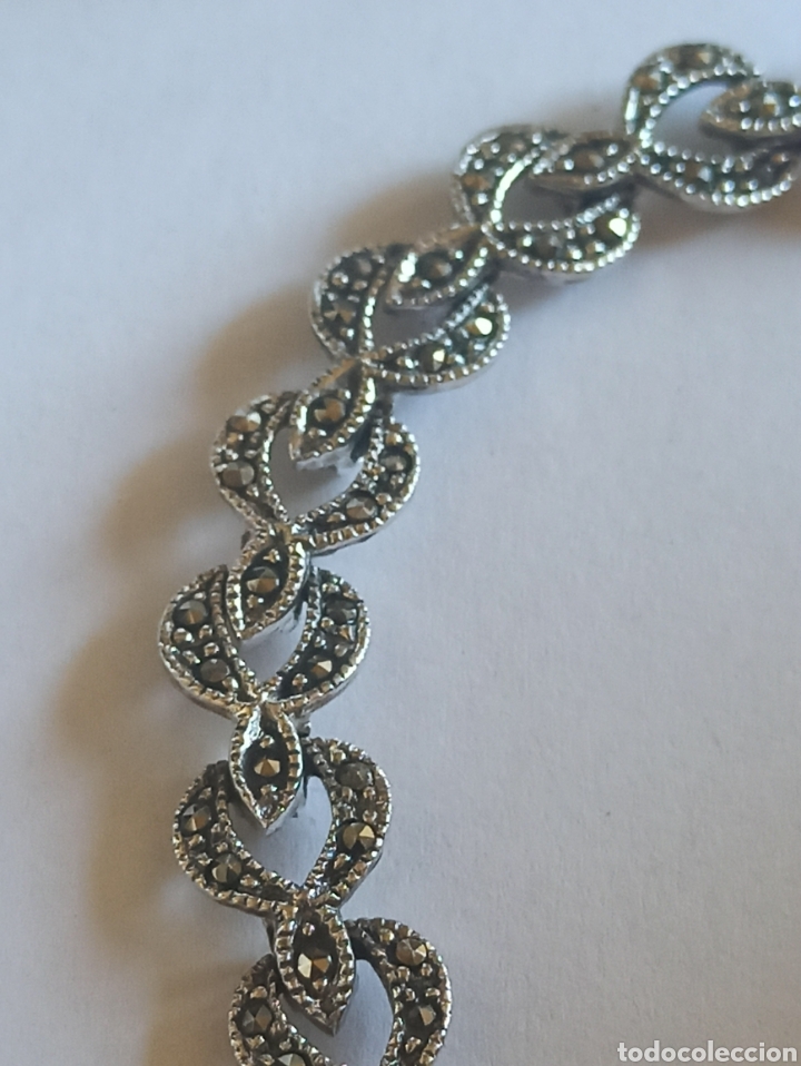 Joyeria: Pulsera de plata de ley 925 y marquesita - Foto 4
