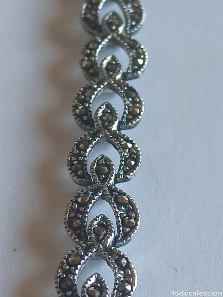 Joyeria: Pulsera de plata de ley 925 y marquesita - Foto 6