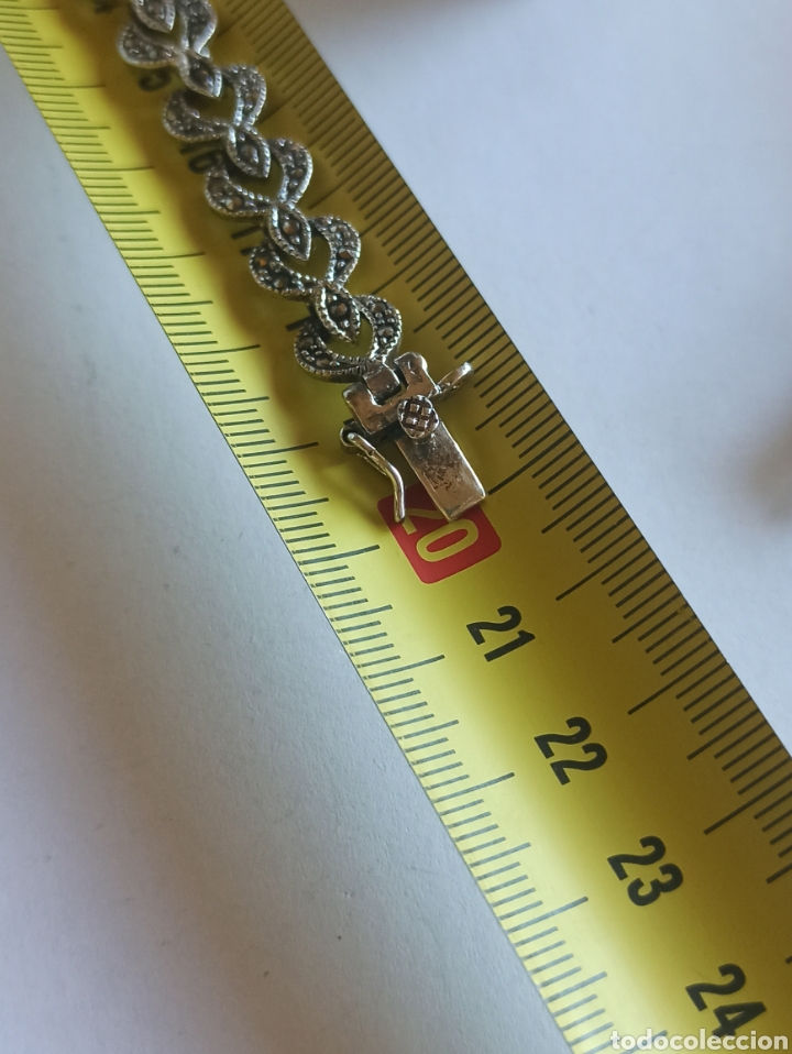Joyeria: Pulsera de plata de ley 925 y marquesita - Foto 12