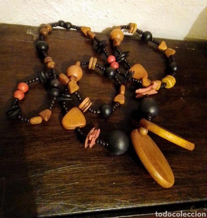 Joyeria: Collar bisuter&iacute;a madera - Foto 1