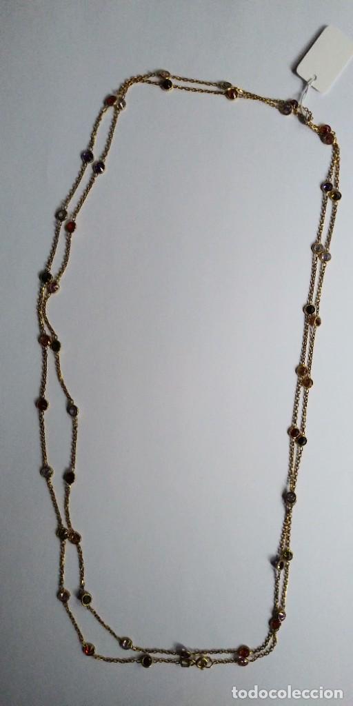 Joyeria: Cadena de plata larga con cz de colores. - Foto 1