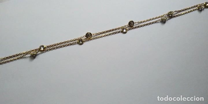 Joyeria: Cadena de plata larga con cz de bancas. - Foto 3