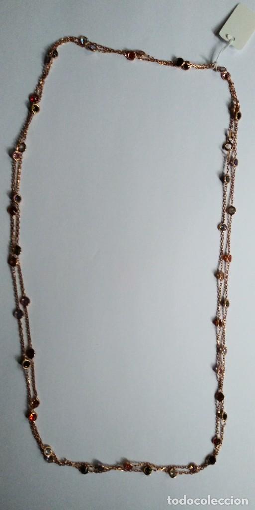 Joyeria: Cadena de plata larga con cz de colores. - Foto 1