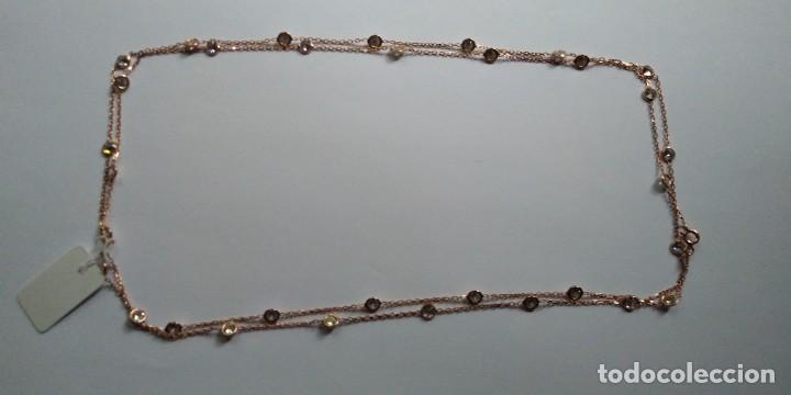 Joyeria: Cadena de plata larga con cz de bancas. - Foto 1