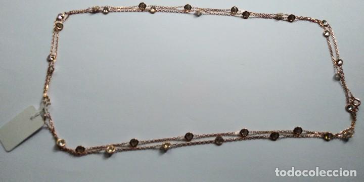 Joyeria: Cadena de plata larga con cz de bancas. - Foto 2
