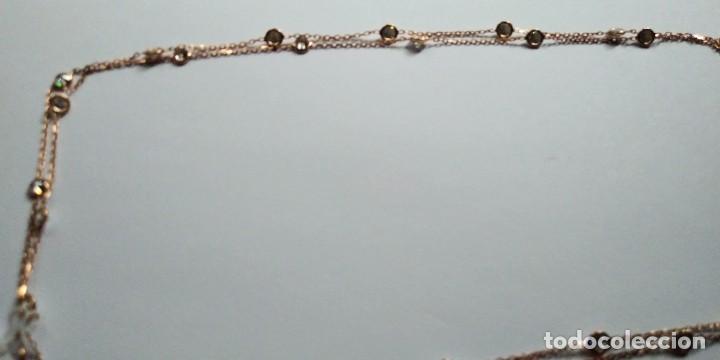 Joyeria: Cadena de plata larga con cz de bancas. - Foto 3