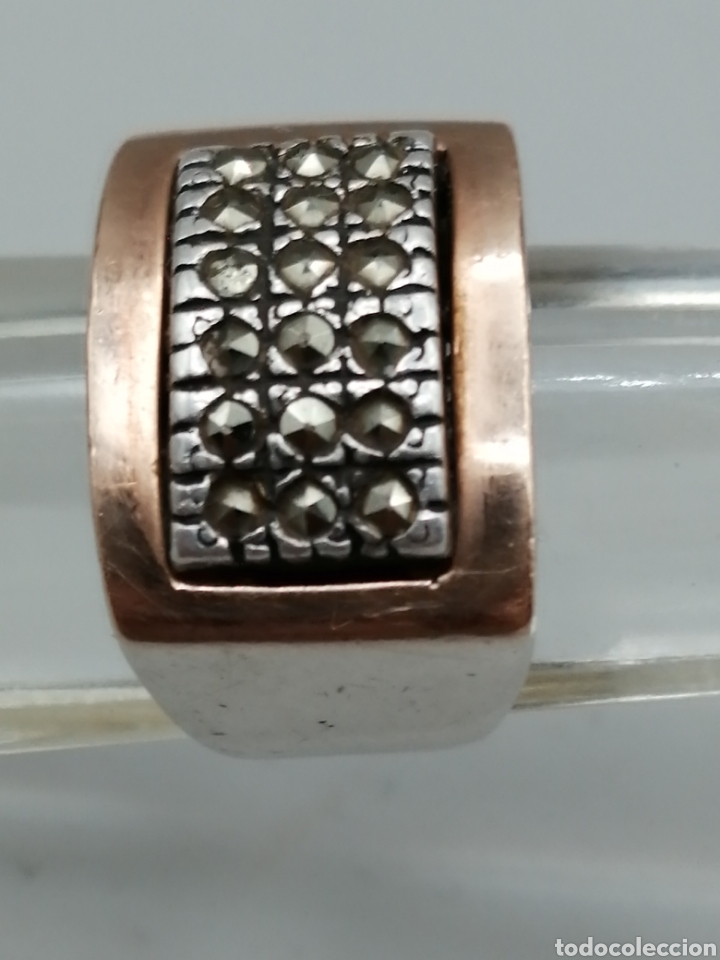 Joyeria: Antiguo anillo plata oro y marquesitas - Foto 5
