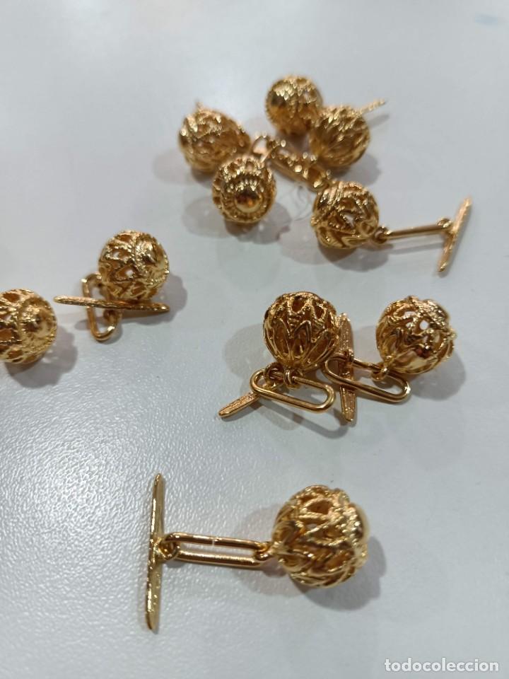 Joyeria: BOTONES DE MANZANETA DORADOS - Foto 1