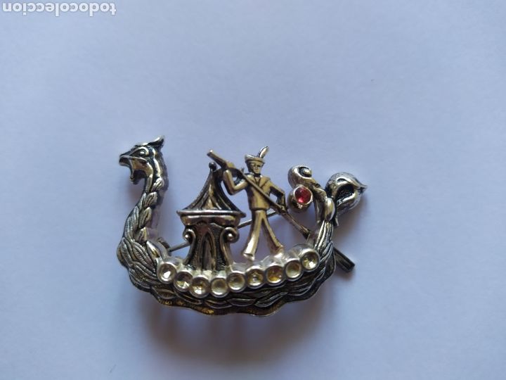 Joyeria: Broche antiguo g&oacute;ndola y gondolero - Foto 1