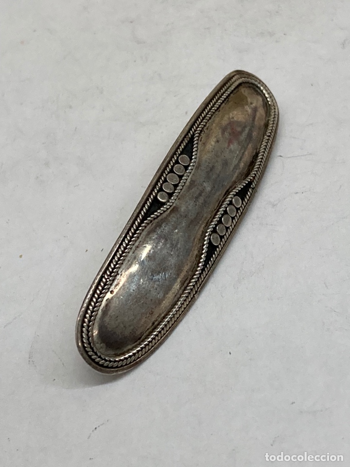Joyeria: P&iacute;llatelo antiguo Procopio de siglo en plata - Foto 1