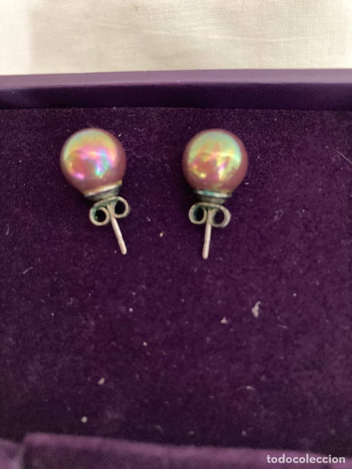 Joyeria: Pendientes de plata con perla , vintage - Foto 1
