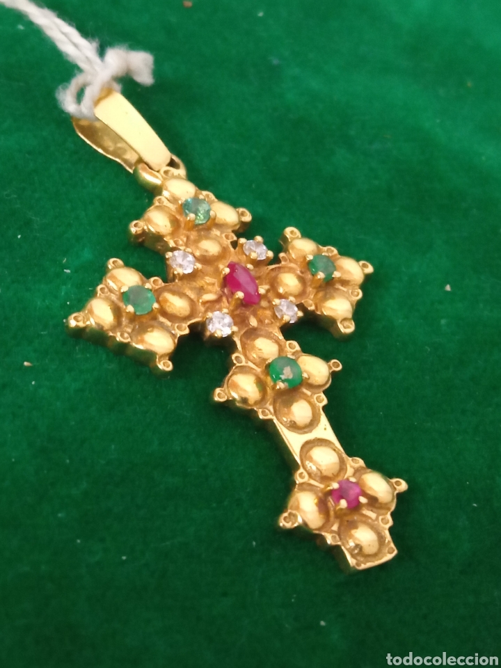 Joyeria: Cruz de oro y piedras LIQUIDACI&Oacute;N - Foto 1