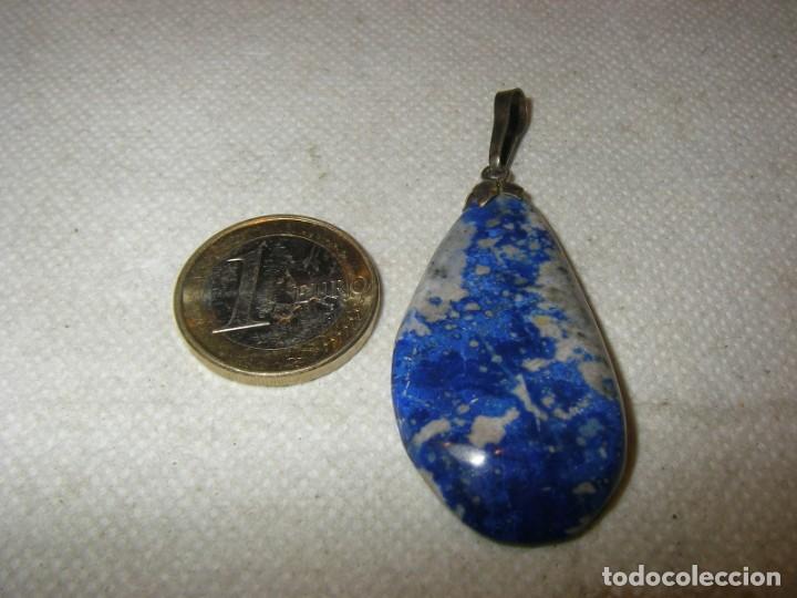 Joyeria: Colgante de piedra lapisl&aacute;zuli y plata - Foto 1