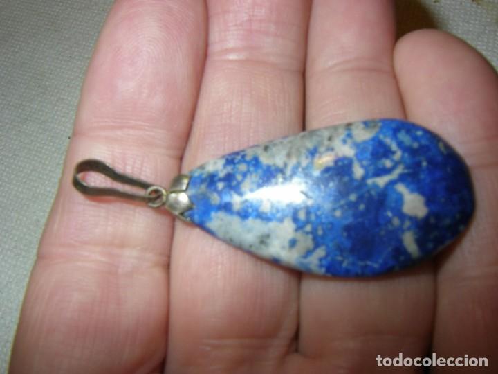Joyeria: Colgante de piedra lapisl&aacute;zuli y plata - Foto 2