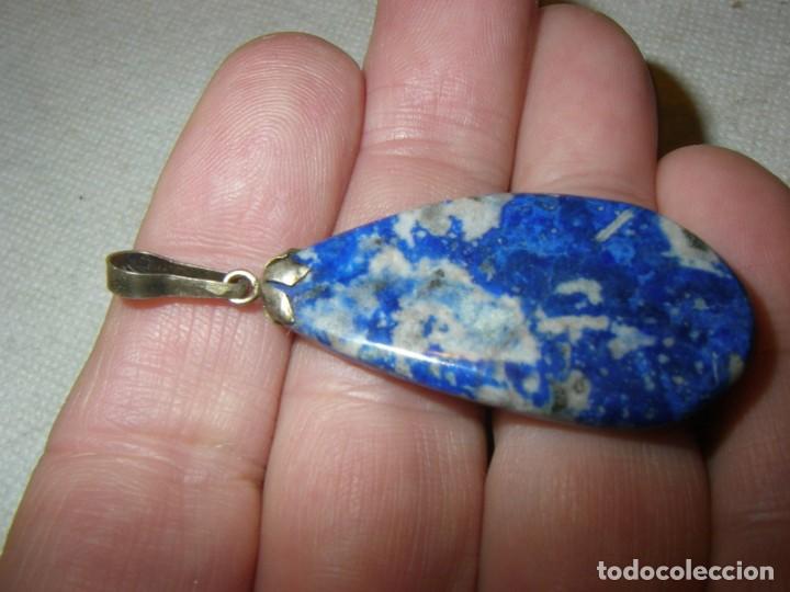 Joyeria: Colgante de piedra lapisl&aacute;zuli y plata - Foto 3