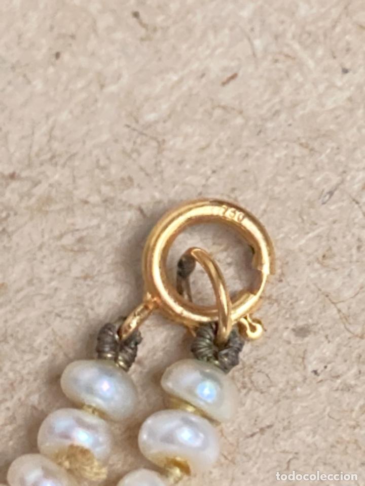 Joyeria: Collar de perlas de r&iacute;o y cierre de Oro 18 kl - Foto 4