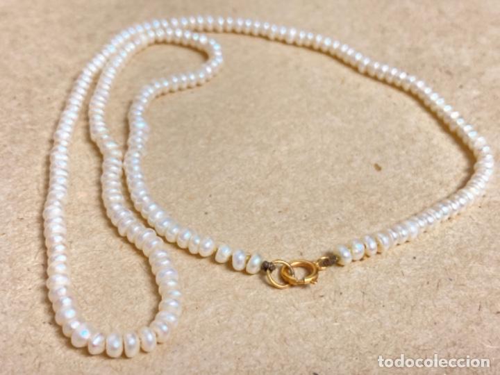 Joyeria: Collar de perlas de r&iacute;o y cierre de Oro 18 kl - Foto 5