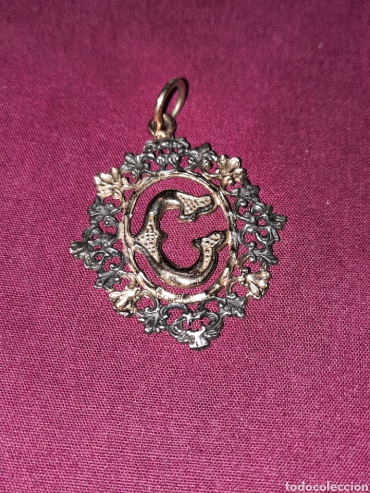 Joyeria: ORIGINAL COLGANTE EN PLATA Y ORO, LETRA C - Foto 4
