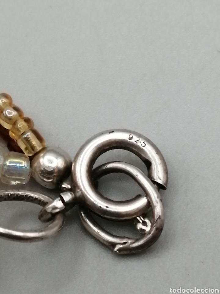 Joyeria: Collar plata madera y cristales. Firmado - Foto 4