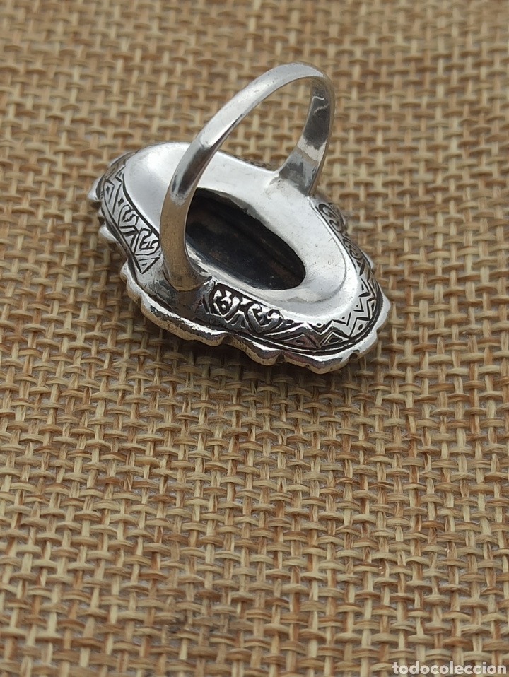 Joyeria: Antiguo anillo en plata de ley 925 , Onix y marquesinas - Foto 3