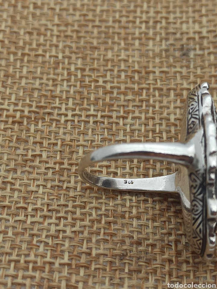 Joyeria: Antiguo anillo en plata de ley 925 , Onix y marquesinas - Foto 4