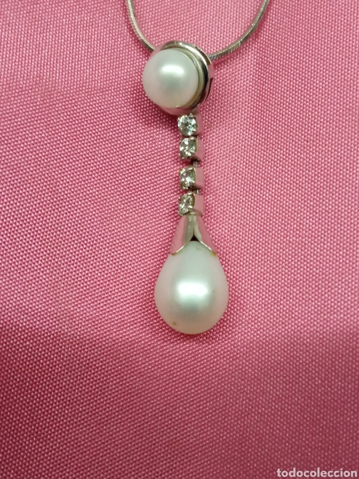 Joyeria: Gargantilla Oro blanco circonitas y perlas - Foto 3