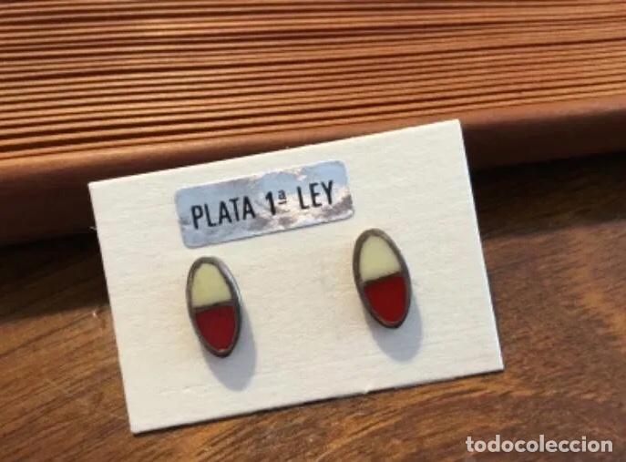 Joyeria: PENDIENTES PLATA VINTAGE. ESMALTE. PRESI&Oacute;N - Foto 2