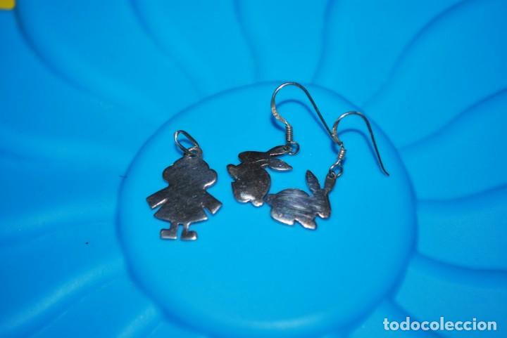 Joyeria: Pendientes y colgante de plata de ley . - Foto 1