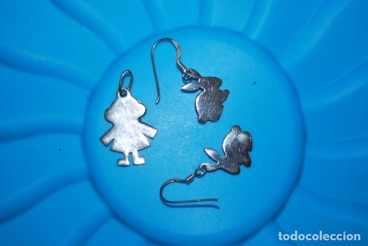 Joyeria: Pendientes y colgante de plata de ley . - Foto 4