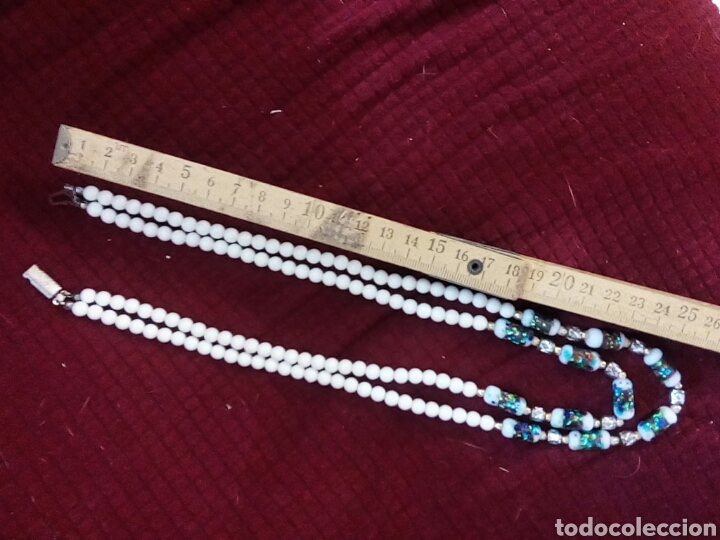 Joyeria: Collar blanco doble hilera de corales - Foto 3