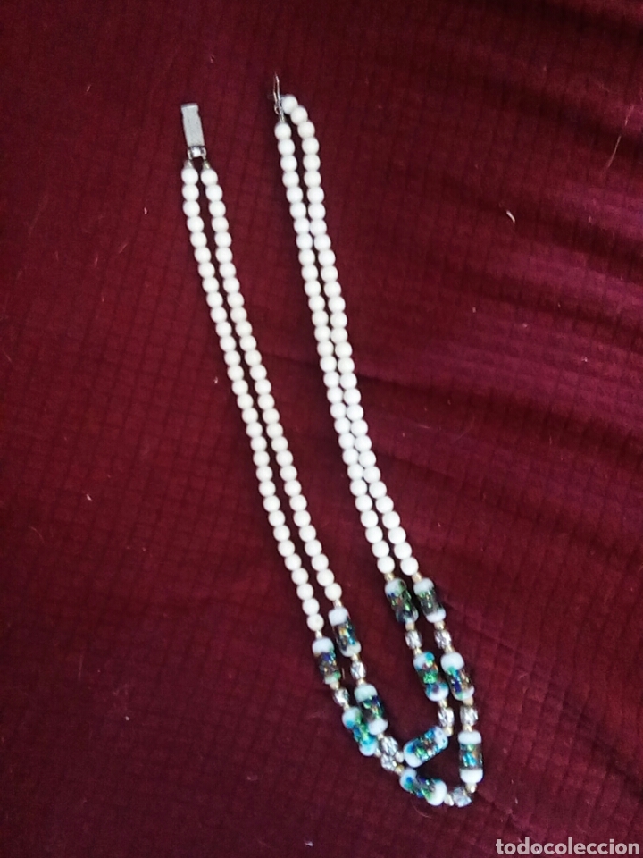 Joyeria: Collar blanco doble hilera de corales - Foto 1