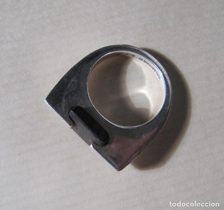 Joyeria: anillo de dise&ntilde;o plata y &eacute;bano Bayanihan - Foto 5