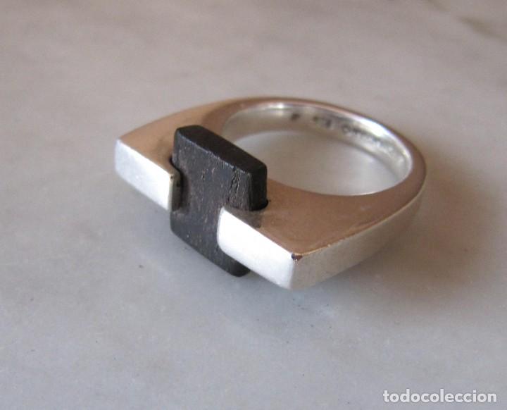 Joyeria: anillo de dise&ntilde;o plata y &eacute;bano Bayanihan - Foto 8