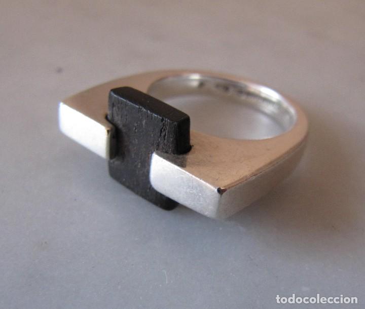 Joyeria: anillo de dise&ntilde;o plata y &eacute;bano Bayanihan - Foto 11