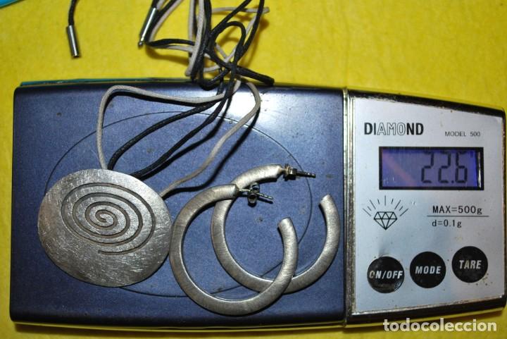Joyeria: Collar y pendientes de plata marca - Seyart. - Foto 4